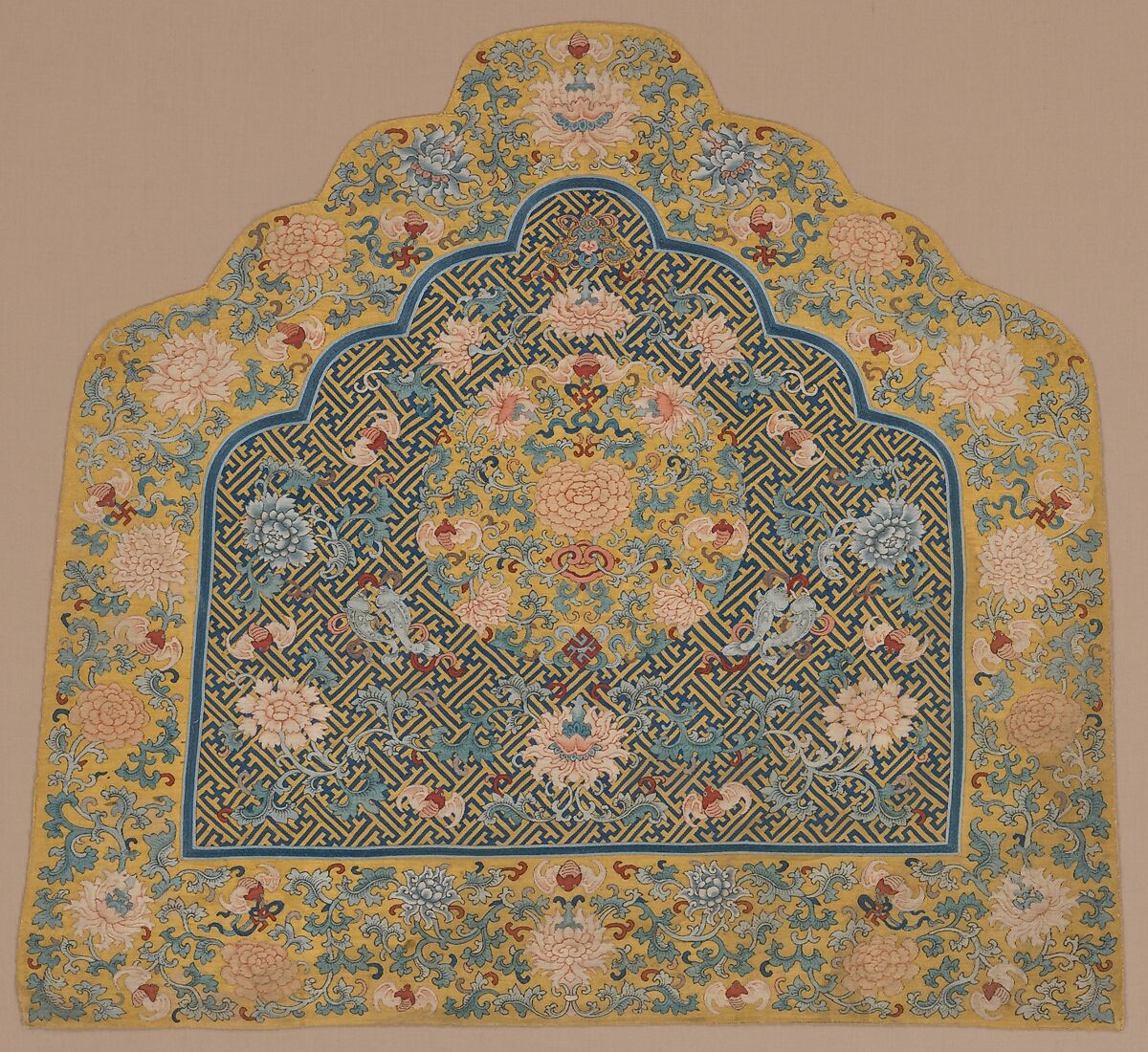 Pillow Cover, Silk tapestry (kesi), China 