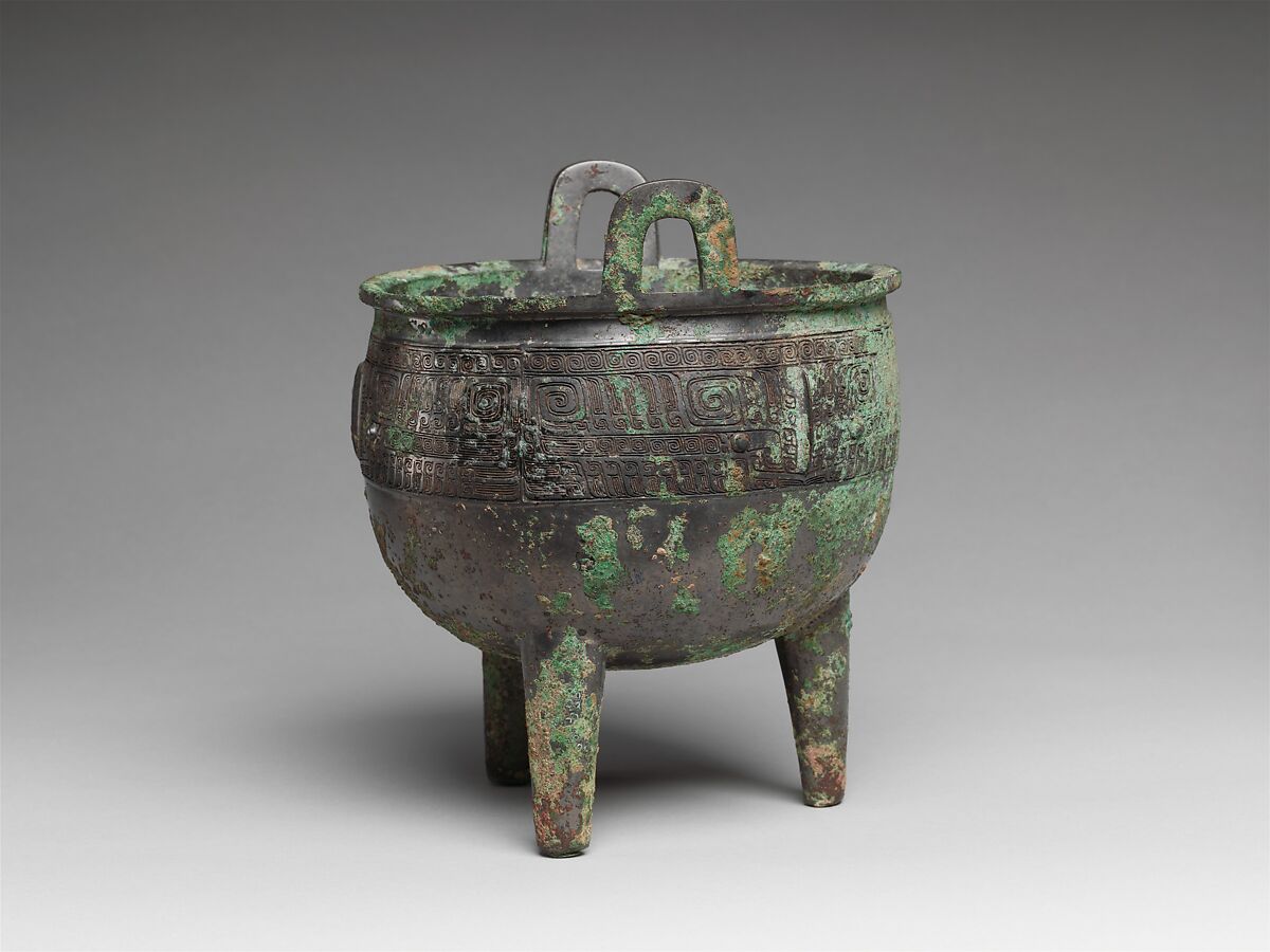Tripod cauldron (Ding), Bronze, China