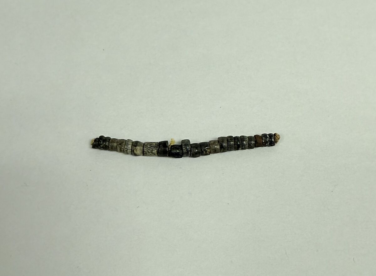 String of Beads, Dark blue glass, Japan