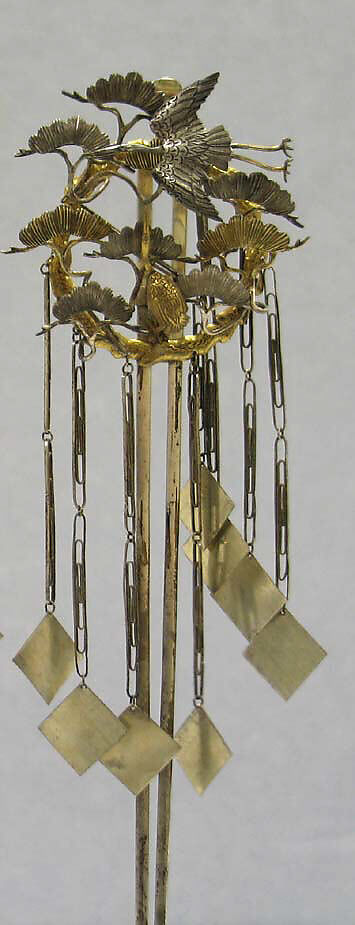 Hair Ornament, Silver and silver gilt, Japan 