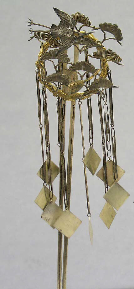 Hair Ornament, Silver and silver gilt, Japan 