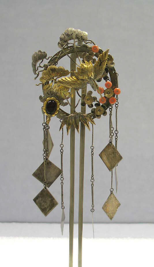 Hair Ornament, Silver and silver gilt, Japan 