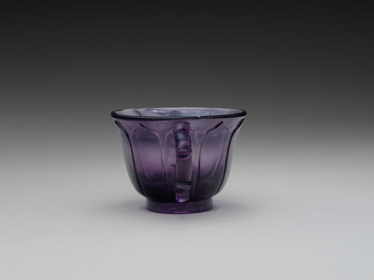 Cup with Dragon-Shaped Handles, Glass, China