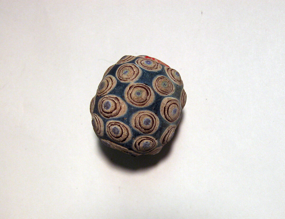Bead, Glass paste over ceramic core, China 