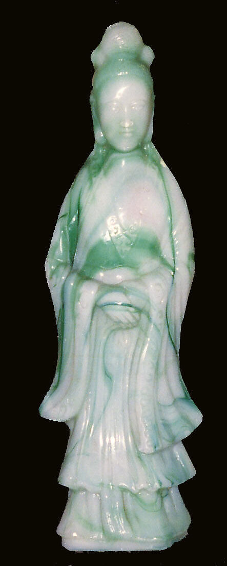 Statuette of a Female Figure, Glass, China 