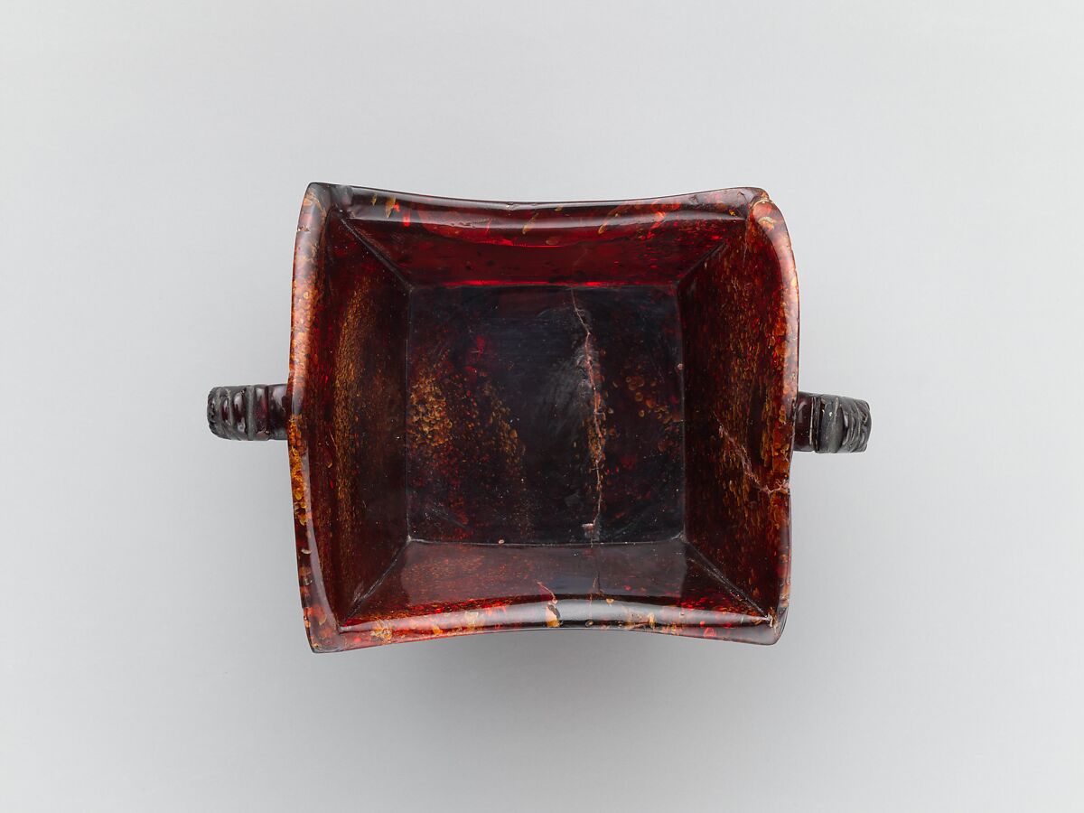Square Cup, Amber, China