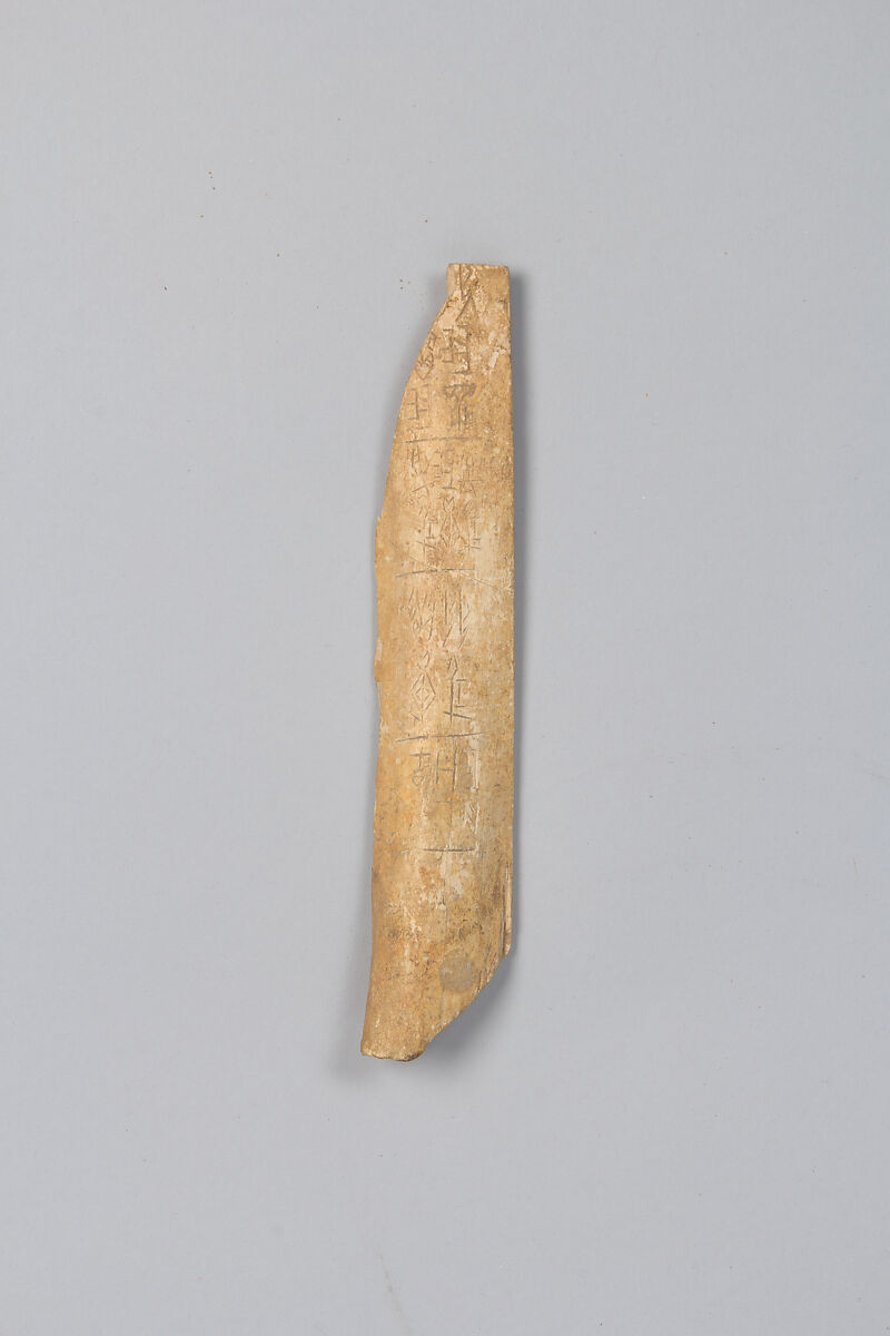 Oracle bone, Inscribed bone, China 