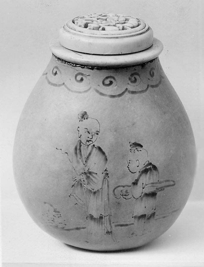 Cricket cage, Gourd, ivory, China 