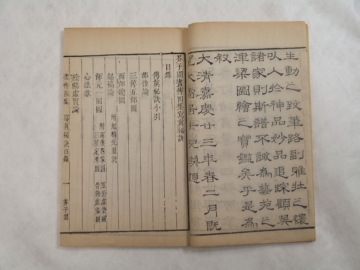 Mustard Seed Garden Manual of Painting, volumes 1–4, Illustrated by Wang Gai (Chinese, 1645–1710), Seventeen volumes of woodblock-printed books; ink on paper, China