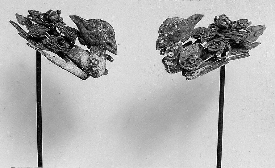 Hair Ornament, Gilt silver, China