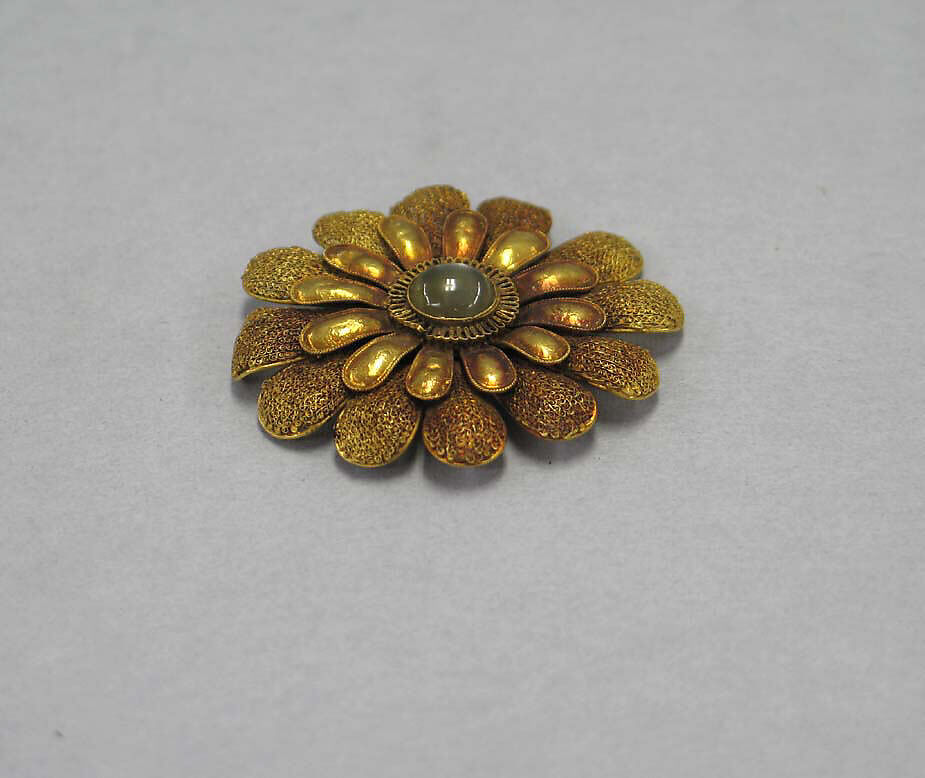 Ornament, Gold, moonstone, China 