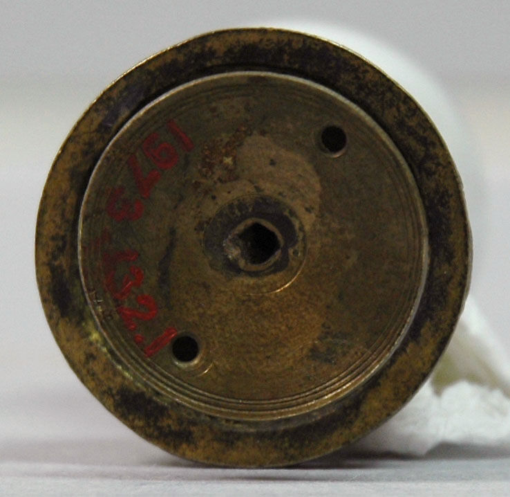 Hat Finial, Glass top on gilded-metal base, China