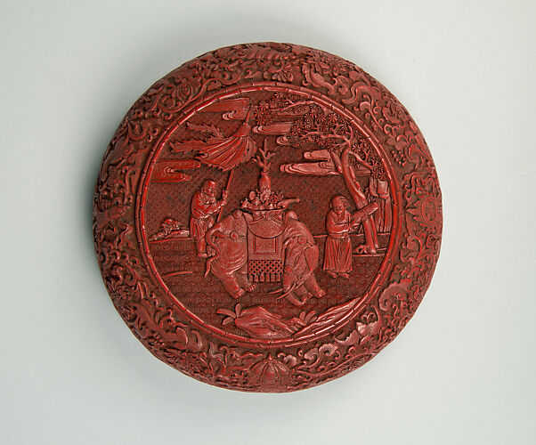One of a pair of boxes with elephants