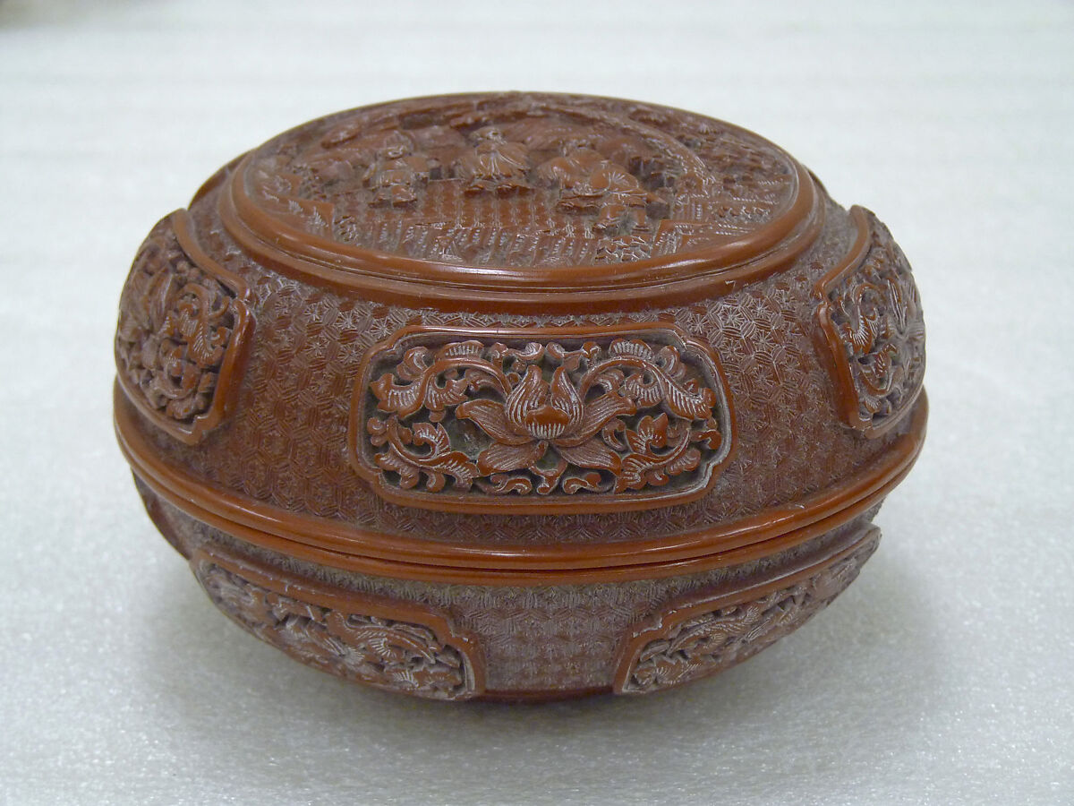 Box with Cover, Cinnabar lacquer, China