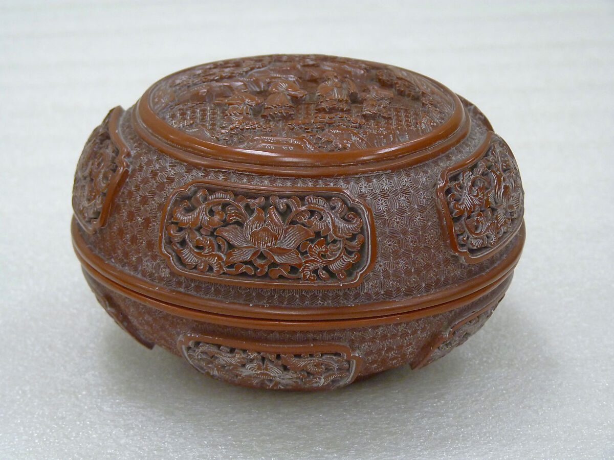 Box with Cover, Cinnabar lacquer, China