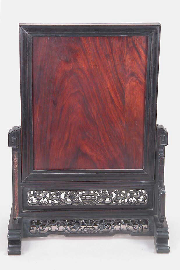 Table screen, Red lacquer, China