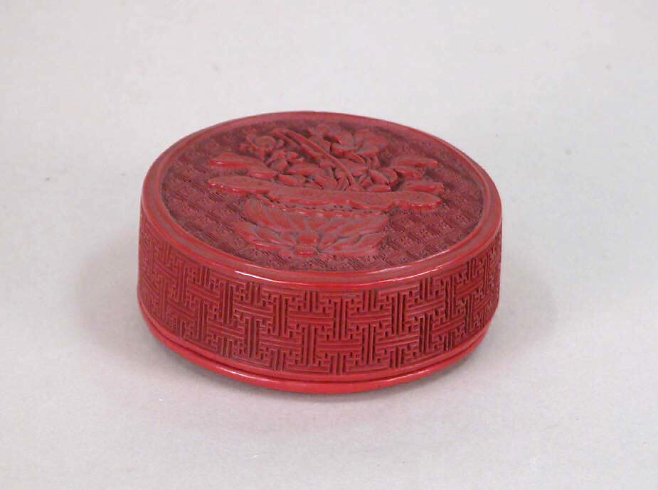 Box, Cinnabar lacquer, China 