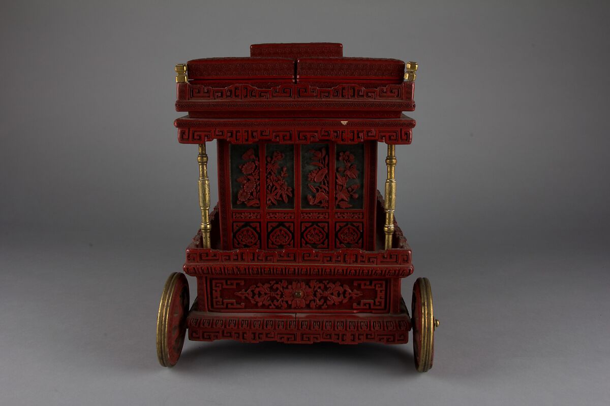 Jewel Box, Lacquer, brass, China