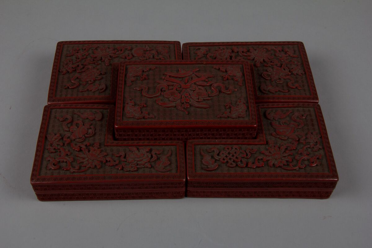 Jewel Box, Lacquer, brass, China