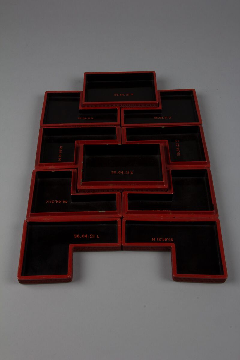 Jewel Box, Lacquer, brass, China