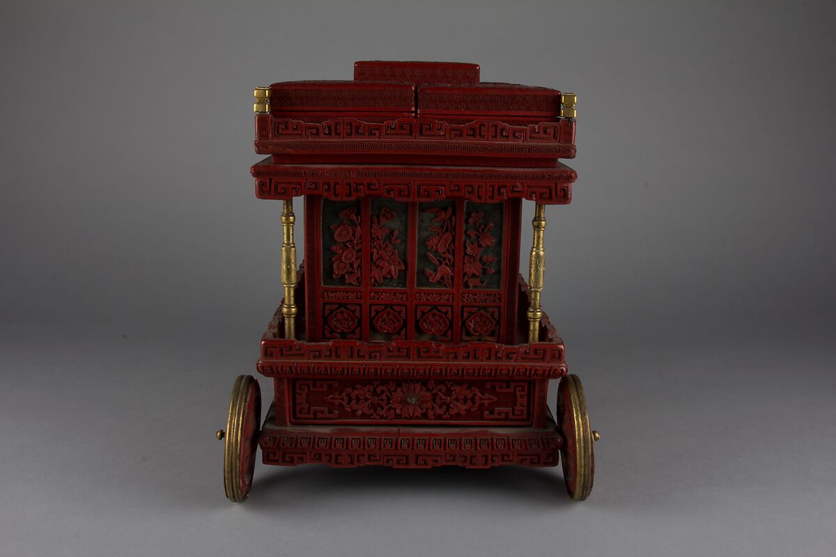 Jewel Box, Lacquer, brass, China