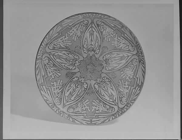 Plate, Marie B. Bohmann, Porcelain, overglaze enamel decoration, American