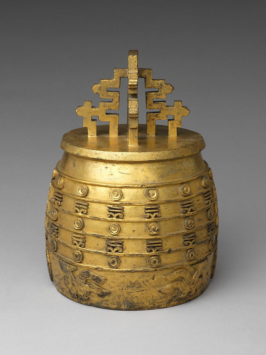 Ritual bell, note nanlü, Gilt copper alloy, China
