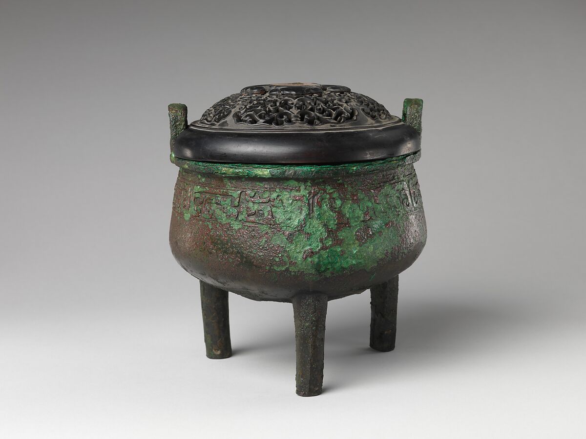 Tripod cauldron (ding) in ancient style?, Bronze, China 