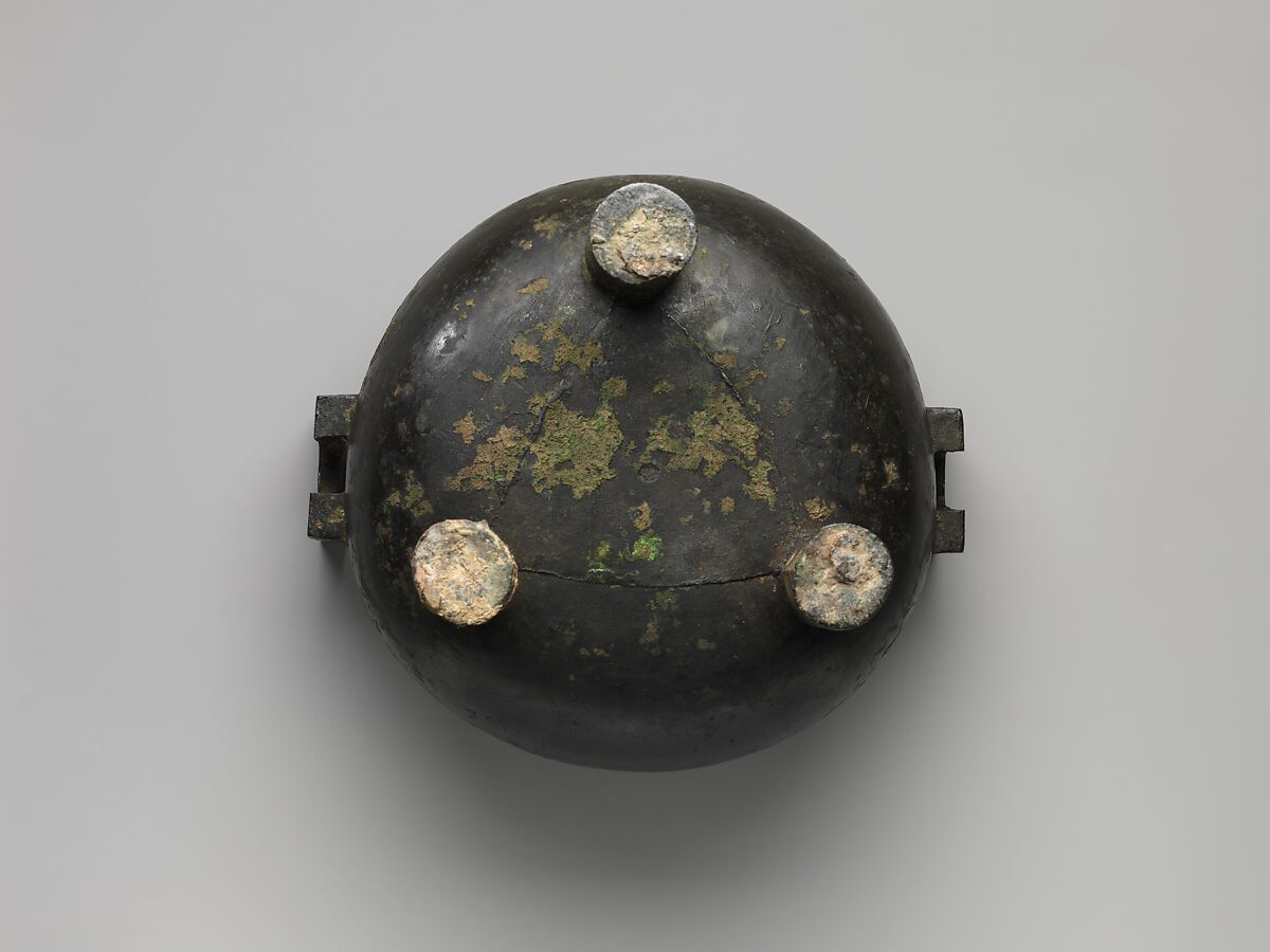 Ritual Tripod Cauldron with Cover (Ding), Bronze, China