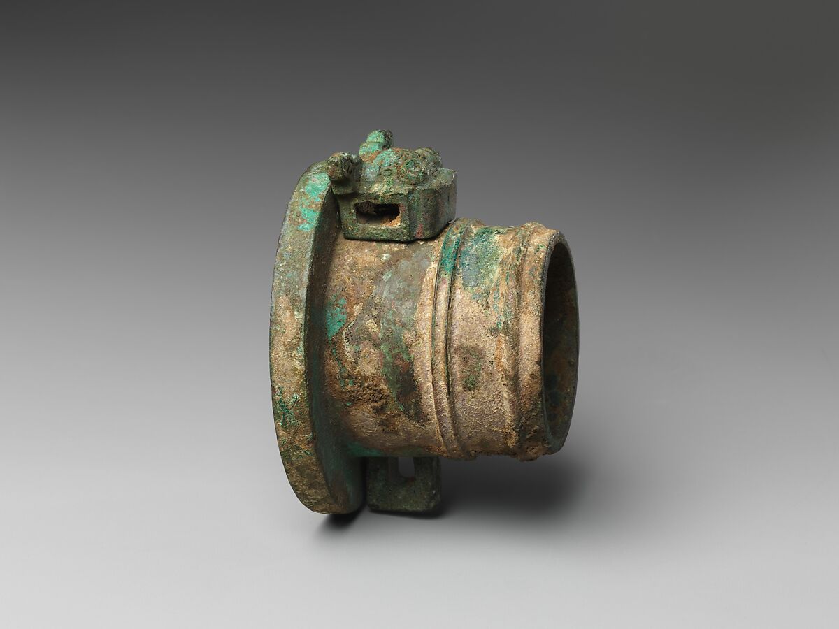 Chariot axle cap and linchpin, Bronze, China