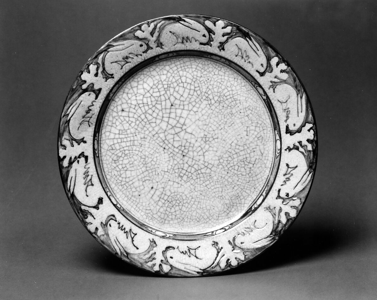 Plate, Chelsea Pottery U. S. (1891–1895), Earthenware, American