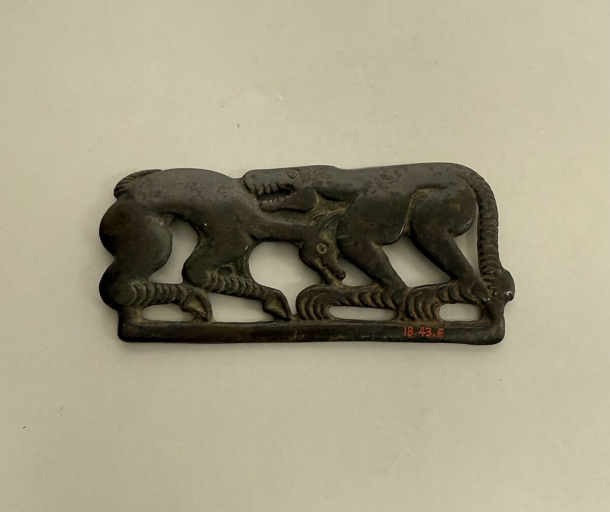 Openwork Plaque, Bronze, China