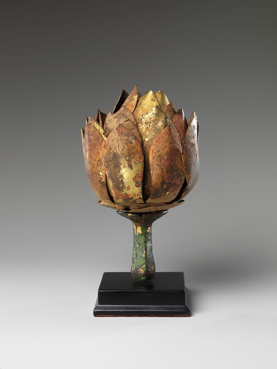 Lotus, Gilt bronze, China
