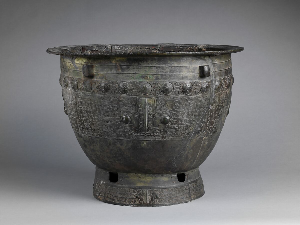 Food container (yu), Bronze, China 