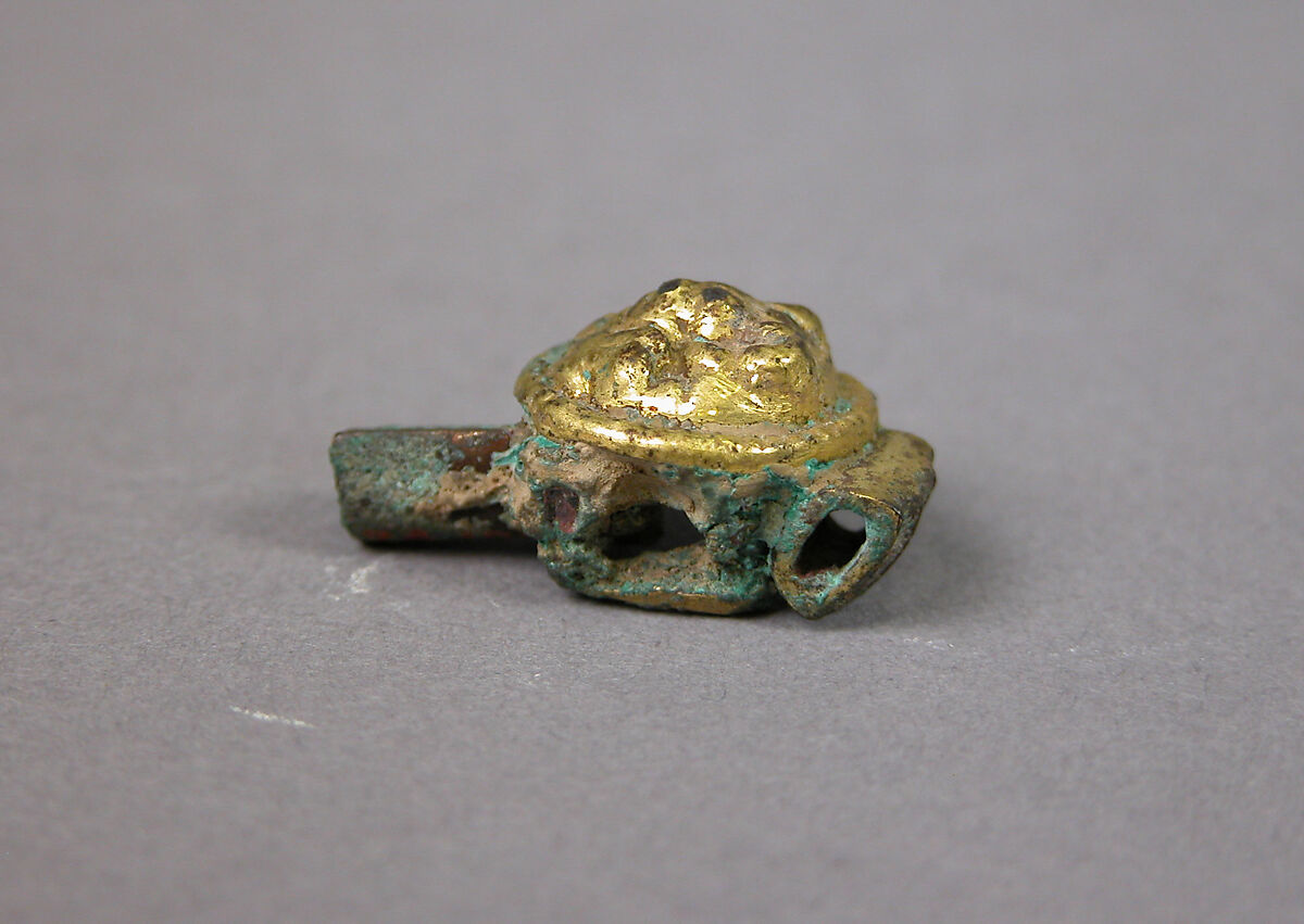 Horse harness rosette, Gilt bronze, China