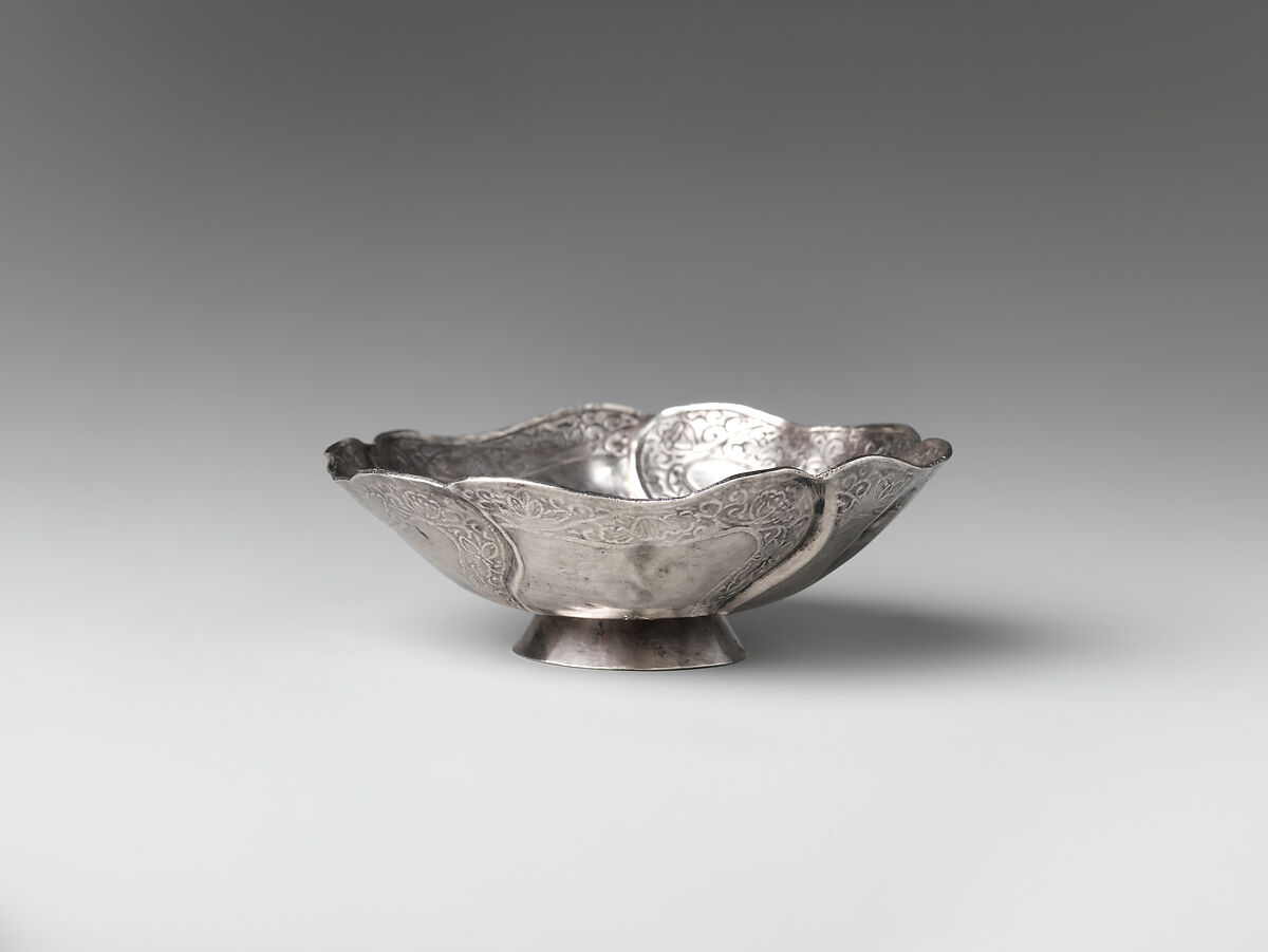 Cup with Floral Scrolls, Silver with chased and repoussé decoration, China