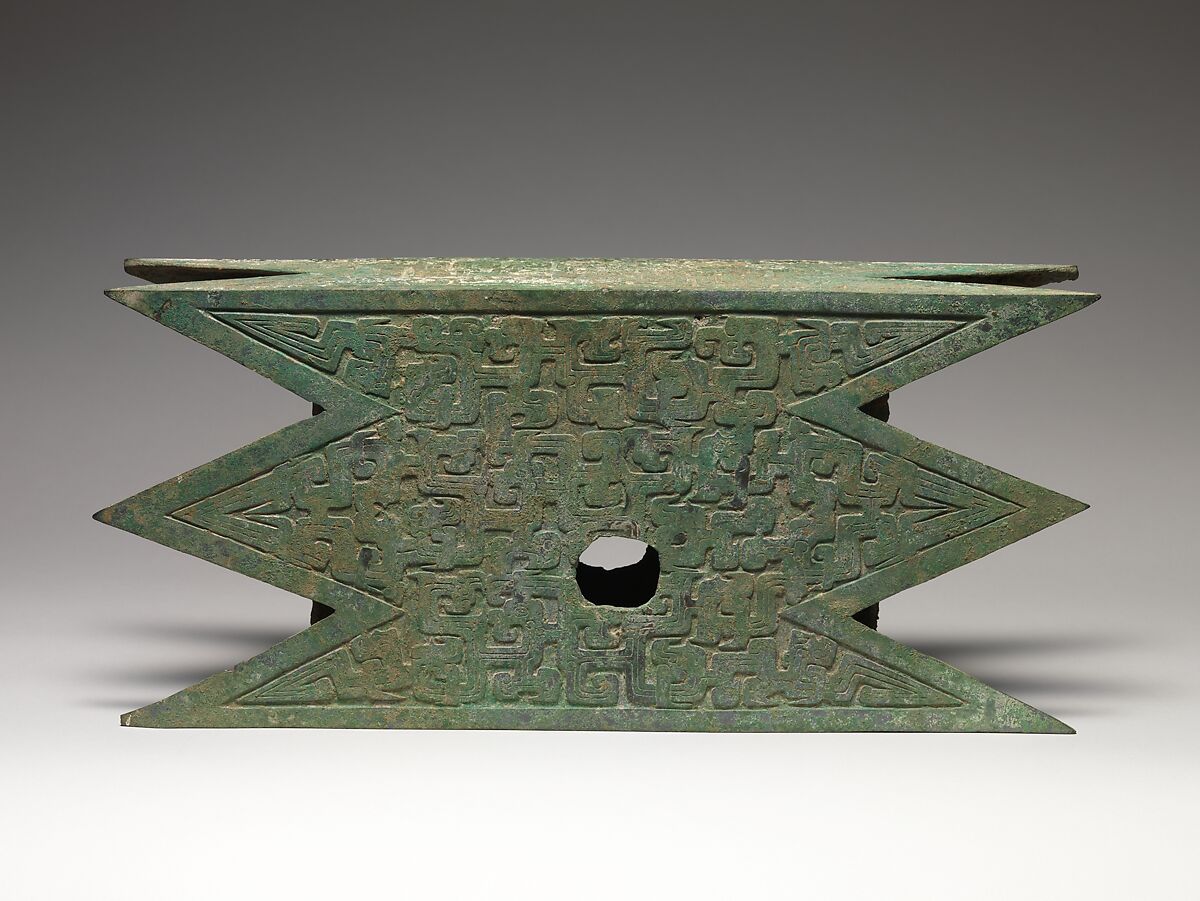 Architectural Unit, Bronze with green patina, China 