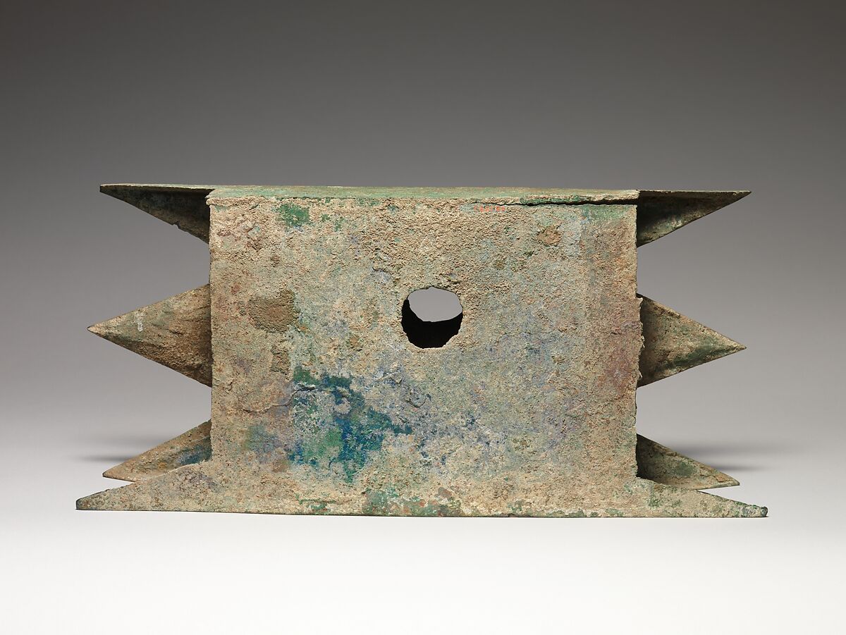 Architectural Unit, Bronze with green patina, China