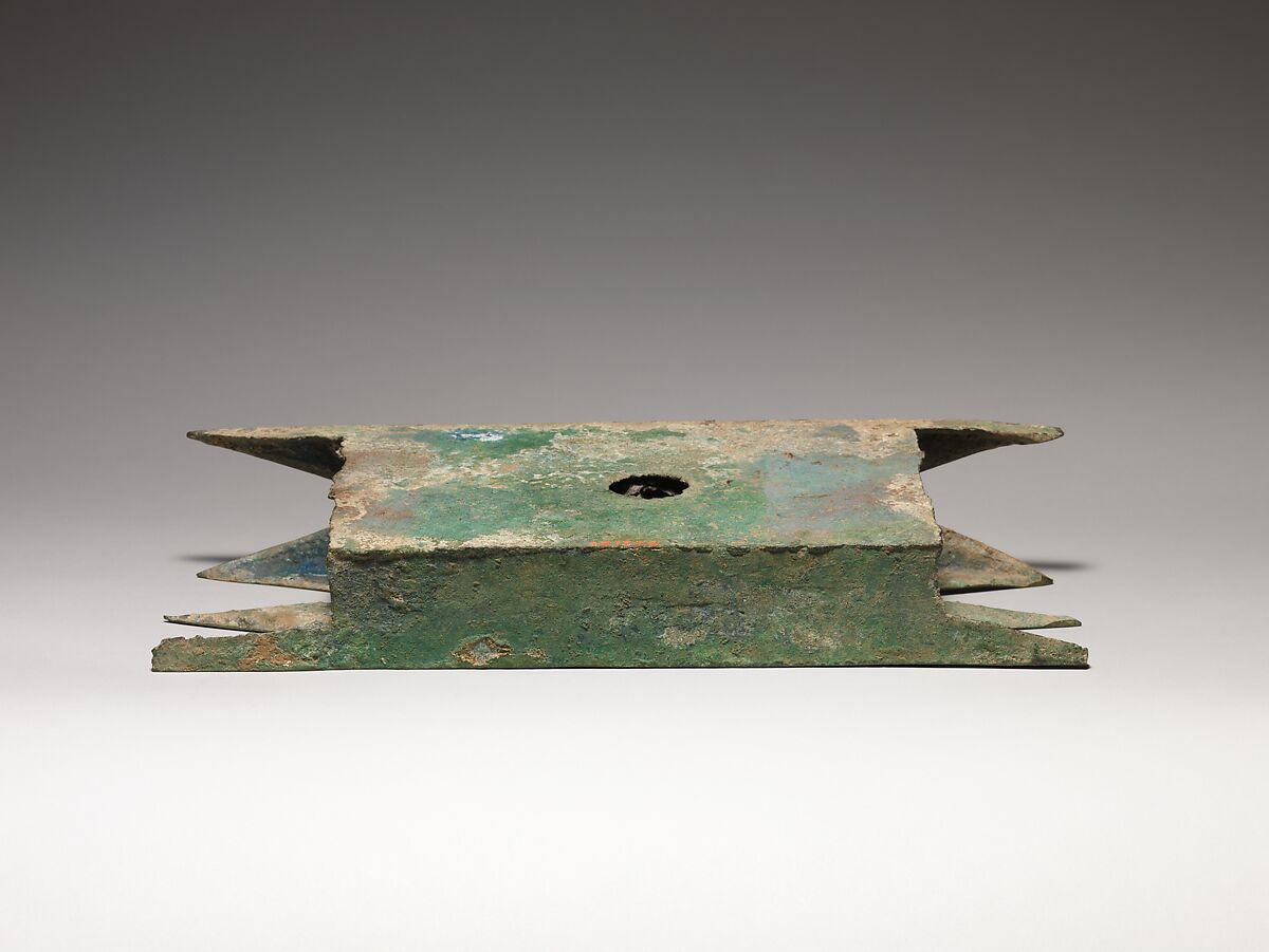 Architectural Unit, Bronze with green patina, China