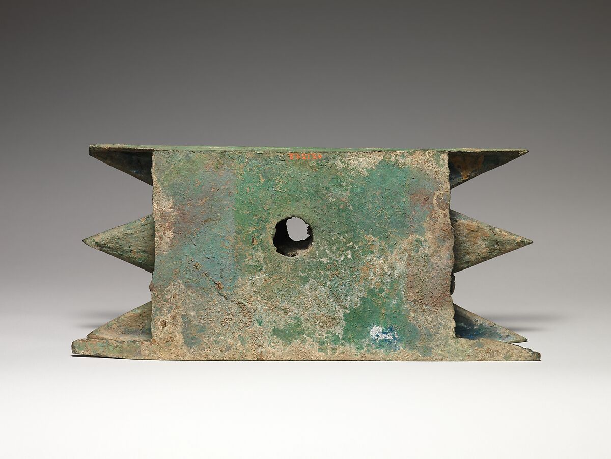 Architectural Unit, Bronze with green patina, China
