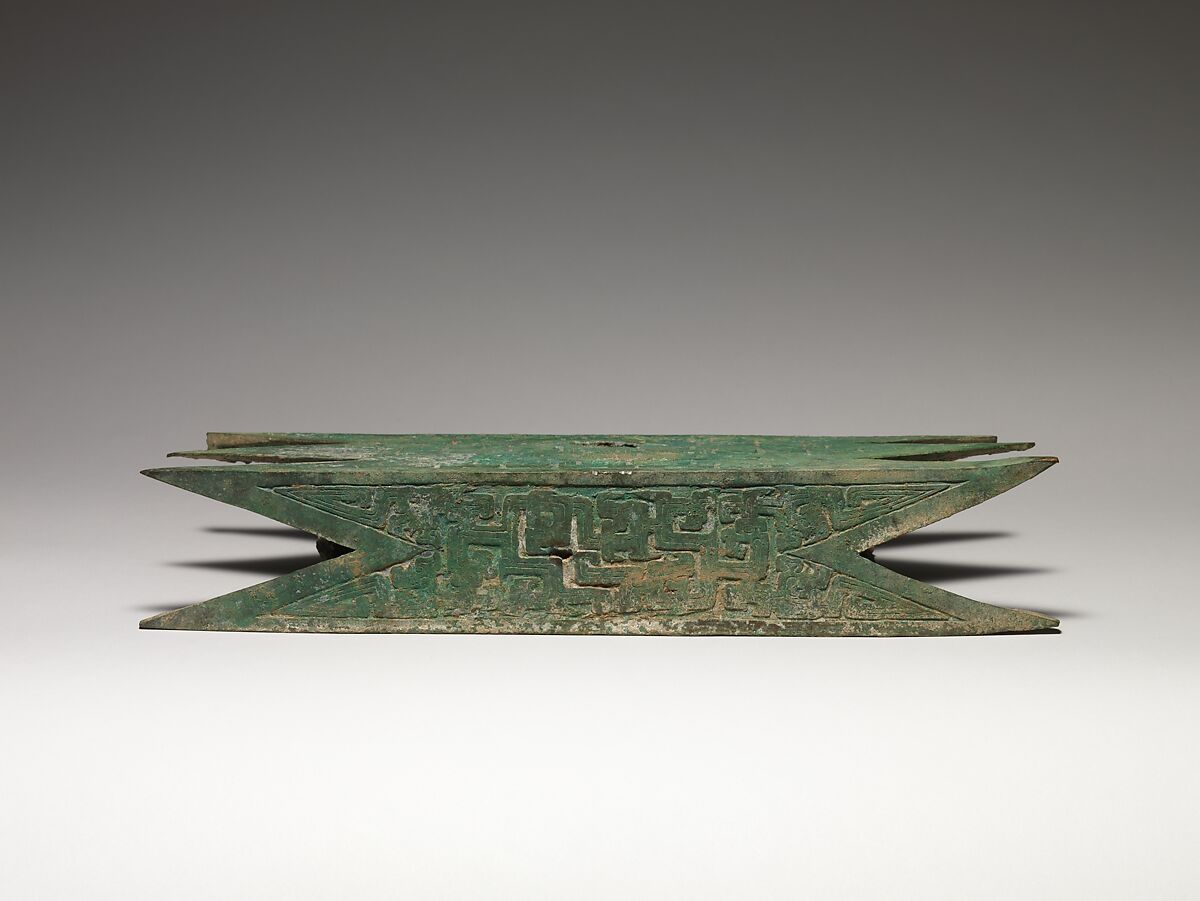 Architectural Unit, Bronze with green patina, China