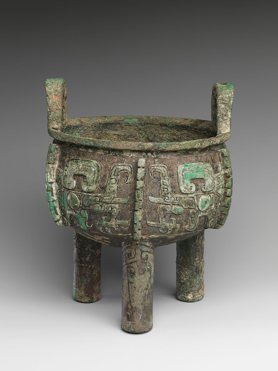 Ritual tripod cauldron (Ding), Bronze, China