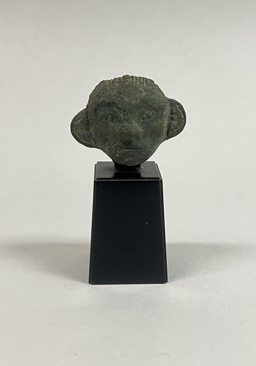 Mounting in Form of a Human Mask, Bronze, China