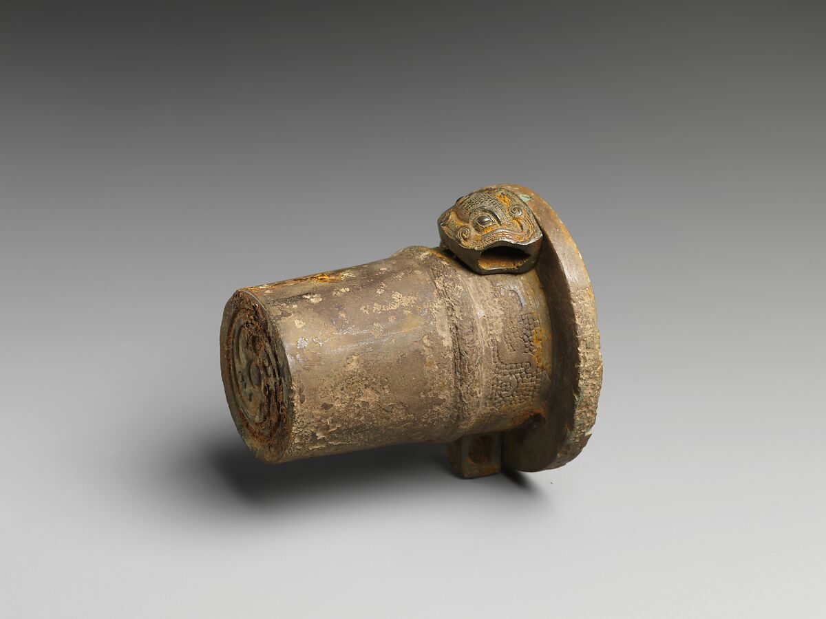 Chariot axle cap and linchpin, Bronze, China 