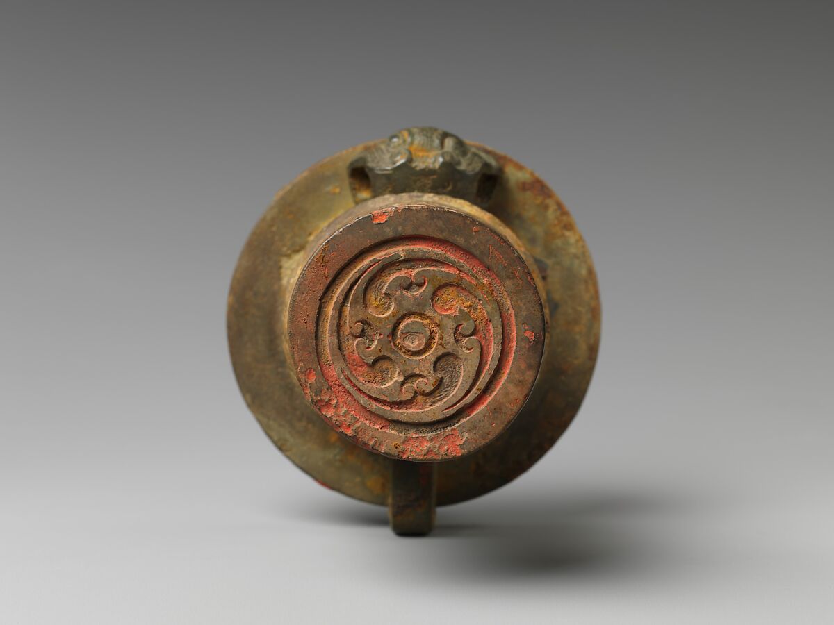 Chariot axle cap with pin, Bronze, China