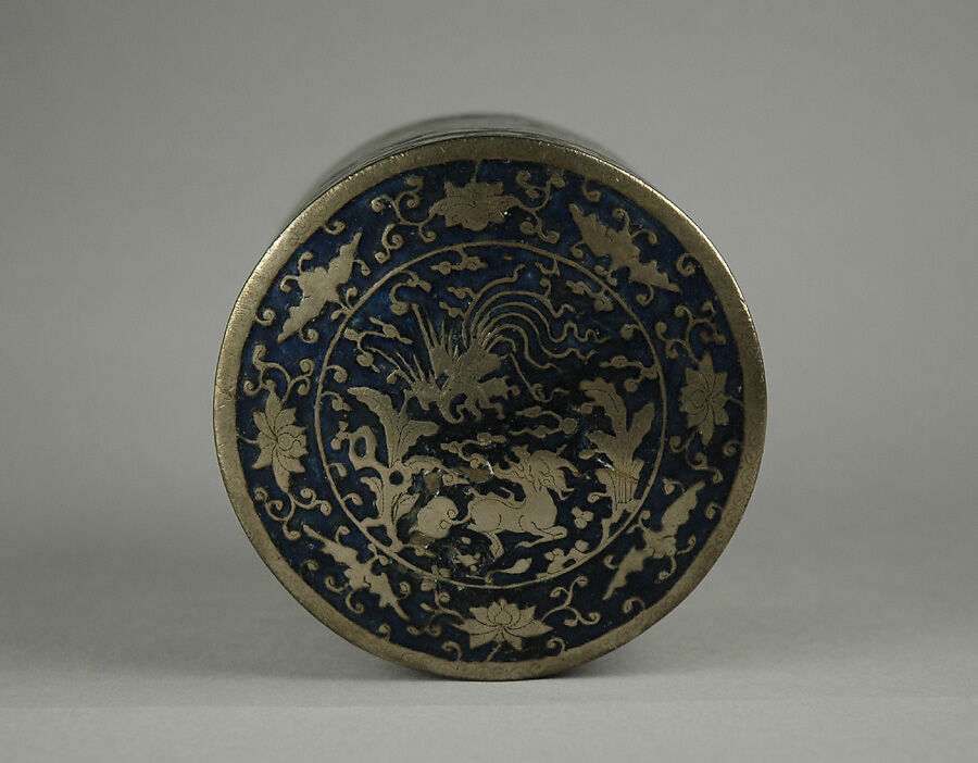 Tiered Box, Painted enamel on paktong (German silver), China