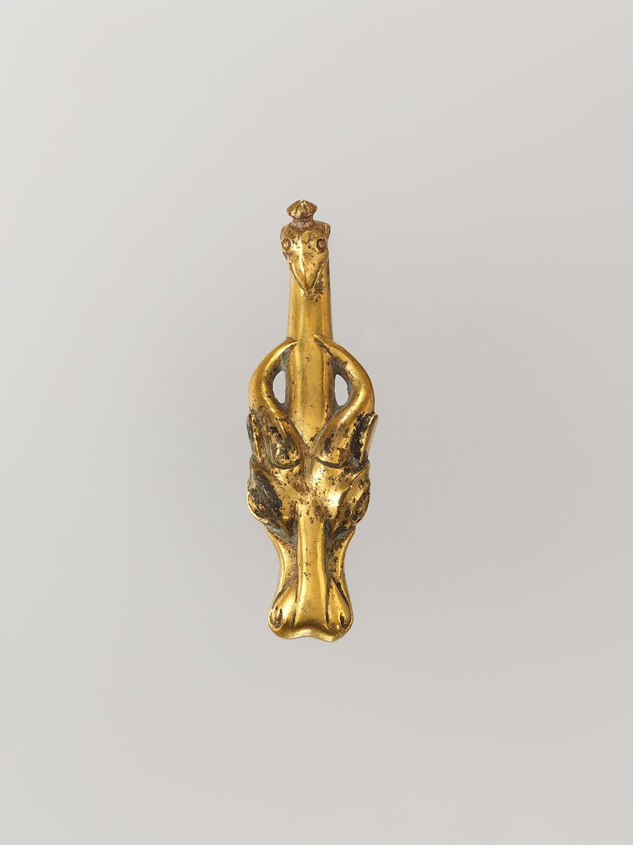 Belt hook, Gilt bronze, China