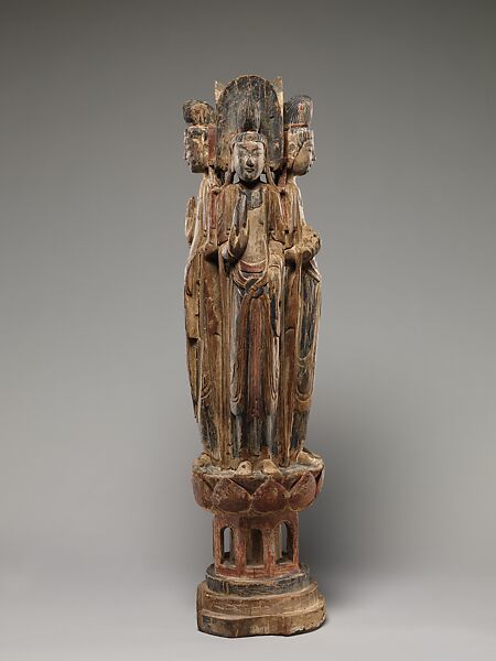 Bodhisattvas of the Four Directions(?), Wood, plaster, China