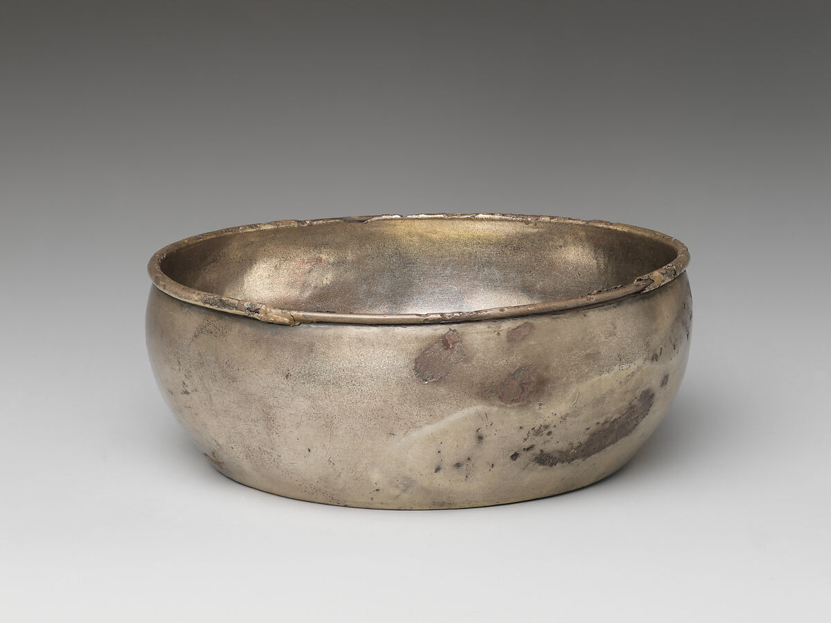 Bowl with Flower, Silver with chased decoration and gilding, China