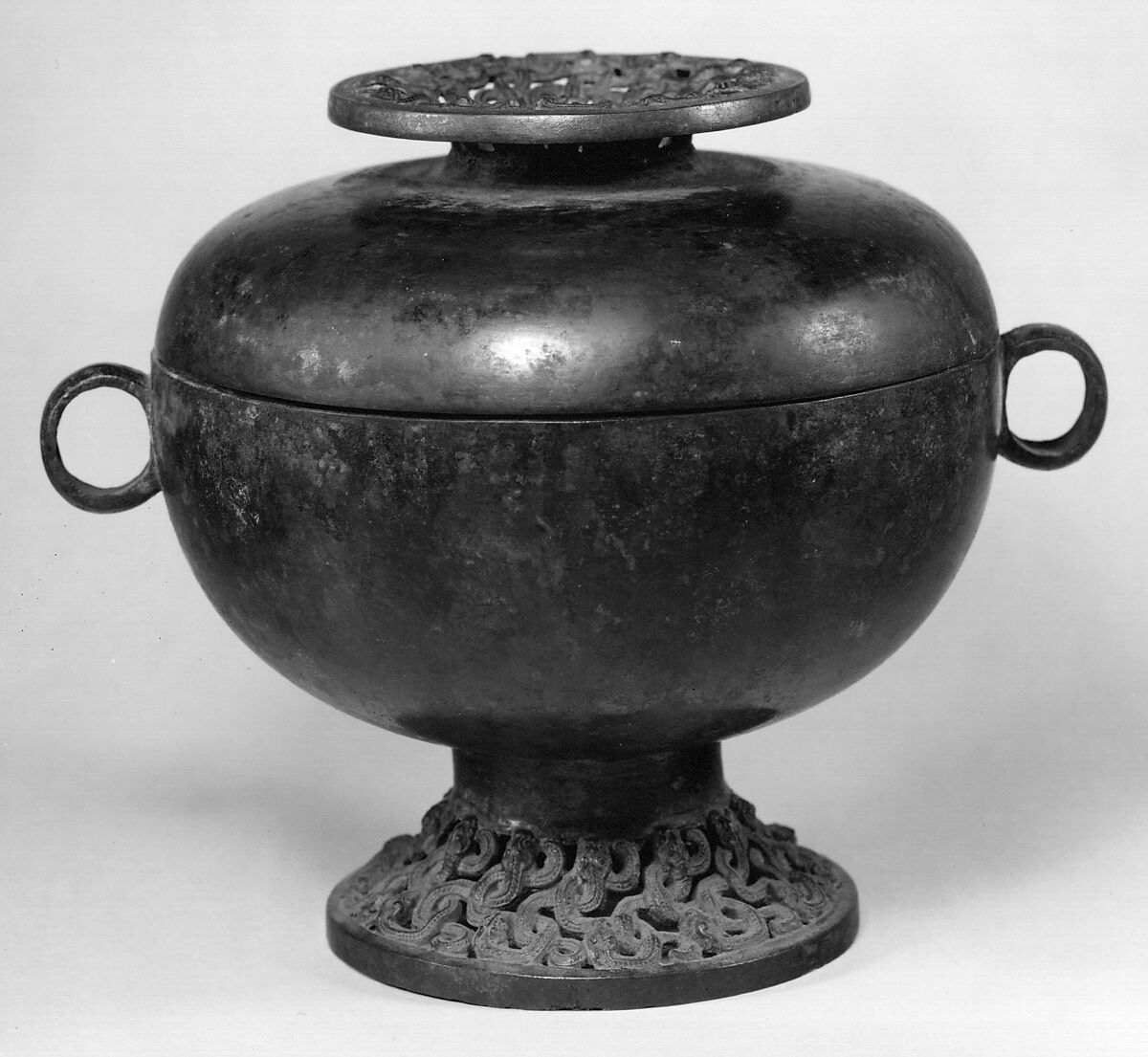 Grain Serving Vessel (Dou), Bronze, China 